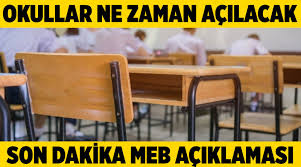 Okulların ne zaman açılacağını merak edenler açıklamaya dikkat kesildi. Kfwdjhnqeandam