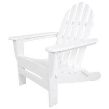Polywood Classic White Folding Plastic Adirondack Chair Ad5030wh Adirondack Chairs Patio Adirondack Chair Folding Adirondack Chairs