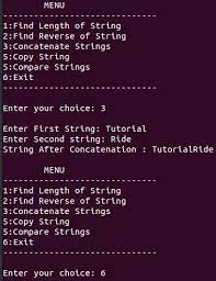 Some people have it and may never know it as they are affected by any sorts of symptoms. Menu Driven String Program Using Library Functions C