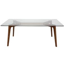 The glass came from an old desk and is rated for heavy. Stad Rectangle Coffee Table