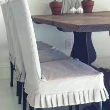 Genina waterproof seat covers for dining room chairs covers dining chair seat covers kitchen chair covers slipcovers (beige, 4 pcs) 4.5 out of 5 stars 1,285 $19.99 $ 19. Pin By Helen Brooker On Diy Home Fashion Slipcovers For Chairs Dining Room Chair Slipcovers Dining Room Chair Covers