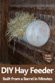 My current design of a hay feeder, made from a goat panel. Diy Hay Feeder