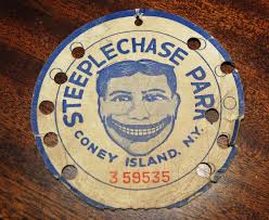 George C. Tilyou's Steeplechase Amusement Park Tickets, Coney Island N.Y.
