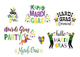 Happy mardi gras greeting card with circle brush stroke backgroud and calligraphic lettering text design. Mardi Gras Vector Design Element For Carnival Concept Download Free Vectors Clipart Graphics Vector Art