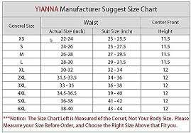 Official Yianna Waist Trainer Size Chart Waist Training Corset Waist Trainer Corset Waist Training