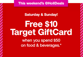 Those cards will be redeemable starting the following day. Target Get 10 Gift Card When You Spend 50 On Food Beverages Danny The Deal Guru