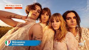 The song will also represent italy in the eurovision song contest 2021. The Public Reacts To Italy Maneskin Zitti E Buoni Escbubble