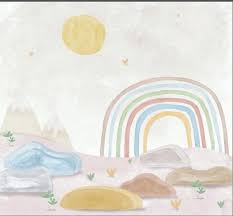 Papel de Parede Arco Iris Lais Silva -liso