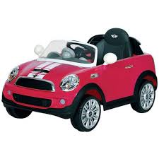 Avigo 6v Mini Cooper Coupe Ride On Fuchsia And White Toys R Us Mini Cooper Ride On Toys Ride Ons