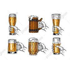 Set Of Vector Icons Beer Glasses Beer Glass Isolated Png And Vector With Transparent Background For Free Download Beer Illustration Beer Vector Beer Icon