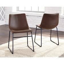 Set Of 2 Urban Brown And Black Dining Room Chairs Centiar Upholstered Dining Chairs Black Upholstered Dining Chairs Dining Upholstery