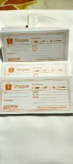 Tips membuat nota olshop agar menarik. Label Nota Pengiriman Shopee Untuk Olshop Shopee Indonesia