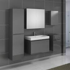 Badezimmermobel Set In Grau Hochglanz Mit Waschtisch 5 Teilig Jetzt Bestellen Unter Https Moebel Ladendirekt De Badezimmer Set Bad Einrichten Badmobel Set