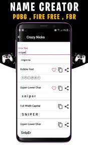It is available in the play store and app store. Name Creator For Free Fire Nickname Generator For Android Apk Download