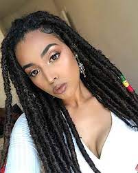 24 Chunky Crochet Dread Bob Braids For African American Women Short Red Hair Crochet Dreads Faux Locs Hairstyles