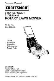 Search for your craftsman model. Craftsman Lawn Mower Parts Manual 944 360452