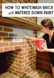 Whitewash A Brick Wall Or Fireplace