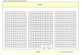 Pac Seating Chart Tarpon Arts