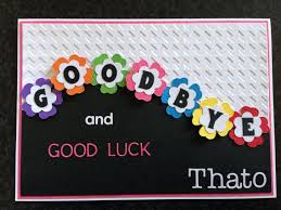Thank you, hello, or i love you, custom greeting cards are thoughtful gifts that are always the perfect way to express yourself. Goodbye Card Good Luck Cards Farewell Cards Diy Goodbye Cards