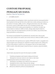 Contoh proposal pengajuan dana sponsor futsal proposal yang dibuat harus memenuhi standar penulisan. Contoh Proposal Pengajuan