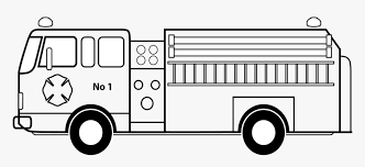 Transparent background fireman hat png. Picture Royalty Free Library Car Fire Engine Coloring Firetruck Clipart Black And White Hd Png Download Kindpng