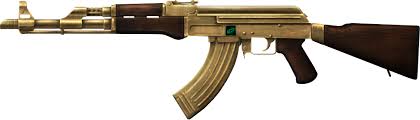 Gold AK 47 Rifle For Sale
