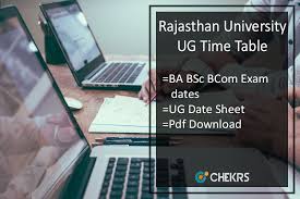 Rajasthan University Time Table 2018 Download Uniraj Ug Date Sheet Education University Exam
