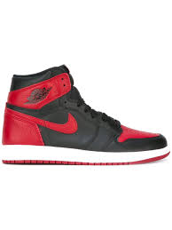 Jordan Air Jordan 1 Retro High Og Banned Bred Farfetch In 2020 Nike Air Shoes Jordan Shoes For Kids Sneakers