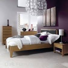 Purple Wall With Oak Furniture Oak Bedroom Furniture Oak Bedroom Furniture Sets Luxurious Bedrooms