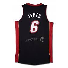 Thought it would be hard to find a lebron 6 heat jersey, but it wasn't Lebron James Signed Miami Heat Authentic Adidas Away Jersey
