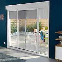 Baie coulissante avec volet roulant motorisation somfy. Baie Coulissante Aluminium Avec Volet Roulant Motorise Blanc 180 X H 215 Cm Uw 2 Castorama