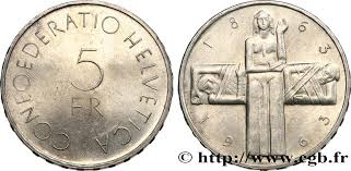 Réponse du cicr après l'éruption volcanique de nyiragongo = democratic republic of the congo : Schweiz 5 Francs Centenaire De La Croix Rouge 1963 Berne Fwo 590815 Weltmunzen