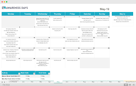 Awareness Days International Awareness Days Events Calendar 2019 2020 Event Calendar Awareness Day