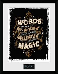 Boho wall hanging diy magic words from harry potter. Harry Potter Words Framed Poster Buy At Europosters