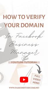 How To Verify Your Domain In Facebook Business Manager Instagram Shopping Set Up In 2020 Facebook Business Instagram Marketing Tips Instagram Marketing