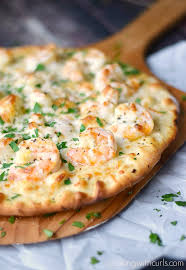 Shrimp Scampi Pizza Recipe Seafood Recipes Seafood Pizza Shrimp Pizza