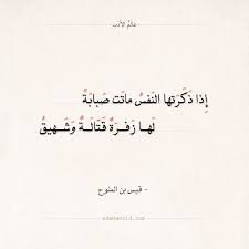شعر قيس بن الملوح إذا ذكرتها النفس ماتت صبابة عالم الأدب Words Quotes Deep Thoughts