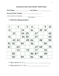 2nd grade summer math packet pdf fill online printable fillable blank pdffiller