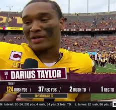 Darius Taylor went for a career-high 3 TDs in Week 3 🙌 #b1gfootball