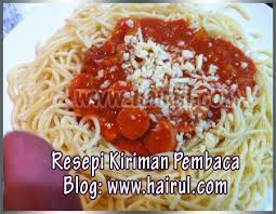 Untuk hari ini kami mahu berikan anda resepi western iaitu resepi spagetti carbonara dua versi iaitu menggunakan prego sos dan juga home made. Resepi Spaghetti Bolognese Prego Mudah Dan Sedap Chef Hairul Hissam