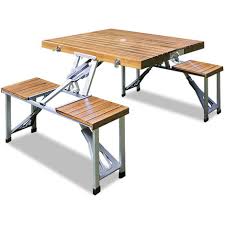 Économisez plus et vivez mieux chez walmart canada aujourd'hui même! Ensemble Table Et Chaises En Alu Pliant 4 Places Bois Pique Nique Camping Salon 101157