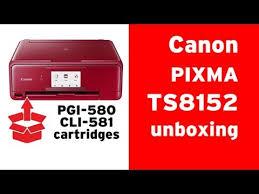 Connecter imprimante canon en wifi. Canon Pixma Ts8152 Unboxing Inkjet Cartridges Pgi 580 Cli 571 Installation By Octopusconcept