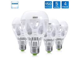 Sansi 150 Watt Equivalent Led Light Bulbs 18w A21 Led Bulbs 2000lm 5000k Daylight E26 Medium Base Non Dimmable 180 Degree Beam Angle General Lighting Pack Of 4 Newegg Com