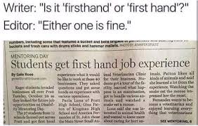 Keep the article short and to the point. ð™°ðš—ðšðš¢ ðšðšžðšðšðšŽ On Twitter Missing Hyphens Matter As Seen In The Following Example From A Newspaper Article Students Get First Hand Job Experience Writing Https T Co Lxtghv6uqa