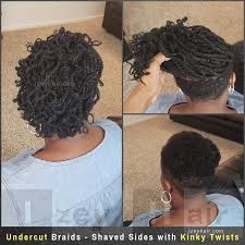Braids haircut does not only work for black men but also suit asian,white men, and asian men. Undercut Braids Shaved Sides Kinky Twists With Rastafri Malibu Afro Kinky Braiding Hair