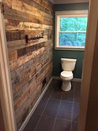 By shauna mailloux • june 8, 2012 • house projects & updates. Bathroom Accent Wall From Reclaimed Barn Wood Wood Wall Bathroom Bathroom Accent Wall Barn Bathroom