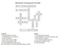 Print kids word puzzle pages in english or spanish. Kids Crossword Puzzles Print Your Animals Crossword Solution Puzzle All Kids Network