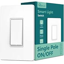 Kasa Smart Hs200 Light Switch By Tp Link Single Pole Needs Neutral Wire 2 4ghz Wifi Light Switch Works With Alexa And Google Assistant Ul Certified 1 Pack White Amazon Com