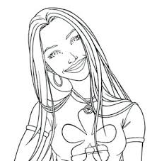 Get more coloring pages for teens! Teenage Girl Printable Coloring Pages Of Girls Novocom Top