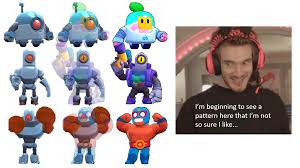 Available in a range of colours and styles for men, women, and everyone. Its Weird The Shape The Posture The Face Eye Positioning And Sprout Rico Are Robots Brawlstars